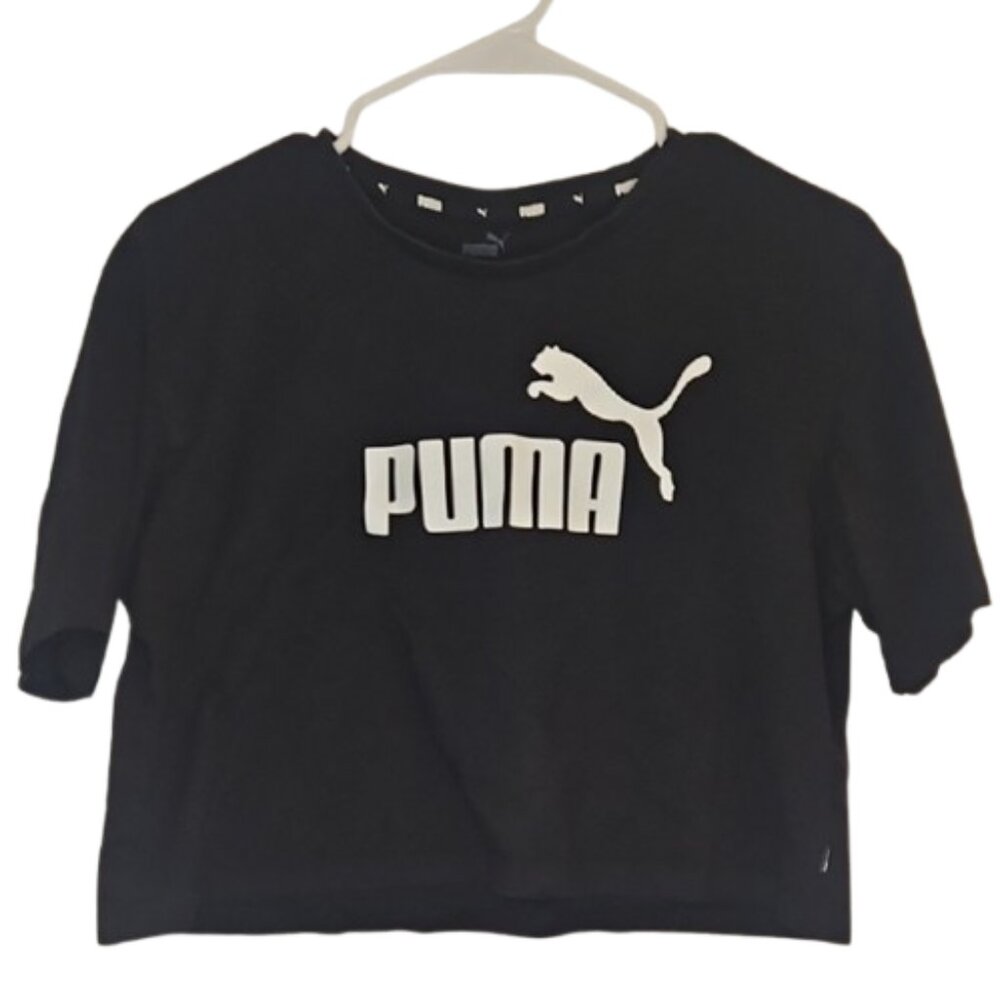 PUMA Women's Essentials Cropped Logo Tee - Picture 2 of 7